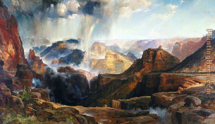 Chasm of the Colorado painting - Thomas Moran Chasm of the Colorado art painting